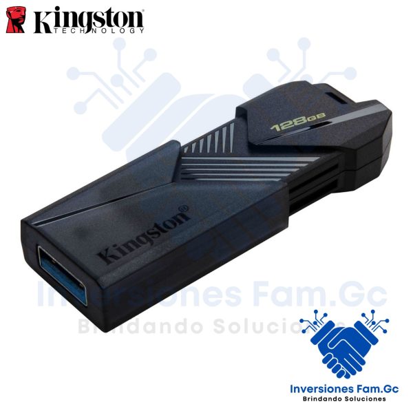 MEMORIA FLASH USB KINGSTON DATATRAVELER EXODIA ONYX 128GB USB 3.2 GEN 1 COLOR NEGRO MATE
