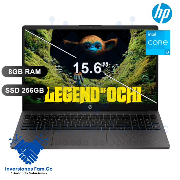 LAPTOP HP 250 G10 I3-N305/ 8GB/ SSD256GB/ 15.6/ WINDOWS 11/ B83U6AT