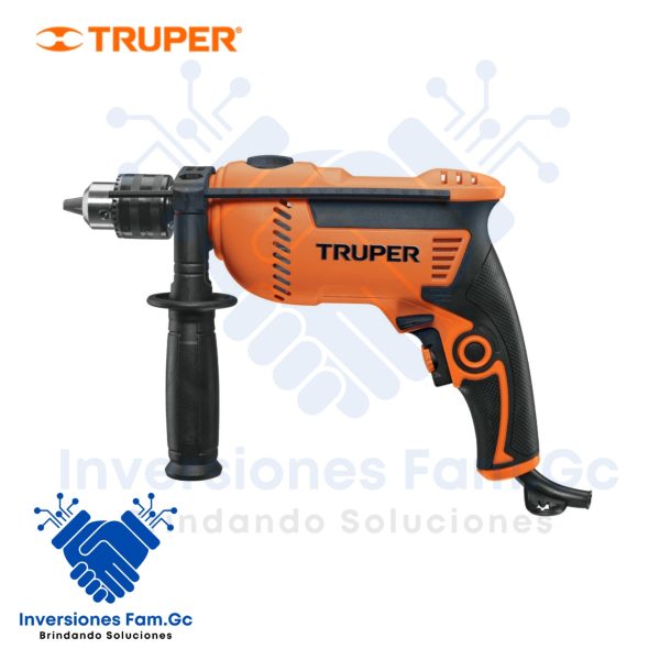 Taladro Percutor Profesional 1/2" 600W Truper