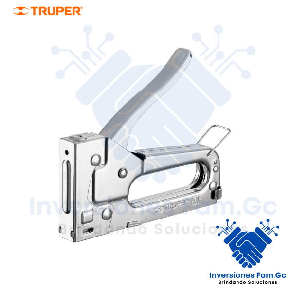 ENGRAPADORA TIPO PISTOLA PARA ¼" Y 5/16", CON 200 GRAPAS