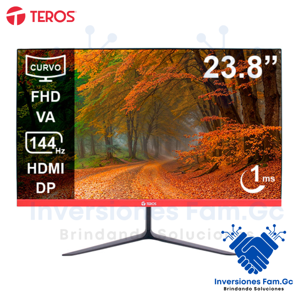 MONITOR TEROS TE-2403S CURVO 24 PULGADAS - 144HZ / 1MS